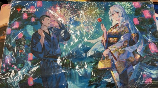 画像1: プレイマット　「放浪皇の夏祭り」キャンペーン　プレイマット（アーティスト：藤ちょこ先生） (1)