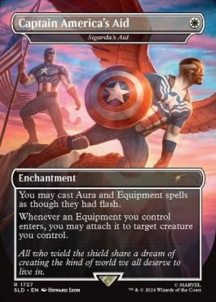 画像1: Foil(SLD)白　シガルダの助け(R)1727(Caprain America’s Aid) (1)